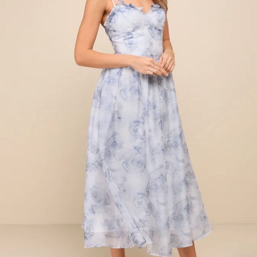 Lulus floral dress size MEDIUM